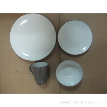 16PCS Ceramic Solid Color Stoneware Dinner Set